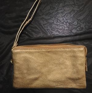 Copper metallic wristlet